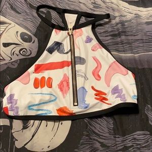 Black Milk Zipper Top